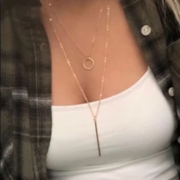 Sexy Pendant Layered Necklace - Picture 2 of 4